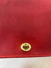 COACH Old Coach Leather Shoulder Bag, Red Women #QY2T11