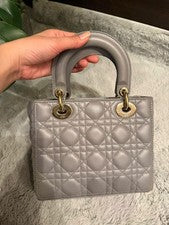 DIOR LADY DIOR MY ABCDIOR Small Bag Gray Women #QYH5VJ