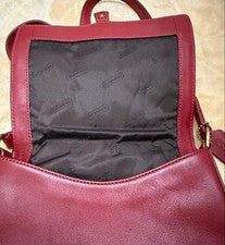 COACH Old Coach 9592 Red Leather Shoulder Bag #QY1IQK