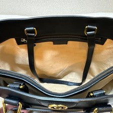 GUCCI Diana Medium Black Leather Handbag #QYBTM2