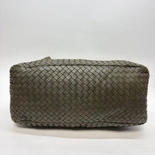 Bottega Veneta handbag, khaki, intrecciato leather. #QYCVCM