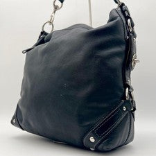 COACH One-Shoulder Bag, Leather, 10616, Black, Fits A4 Size #QY5DG8