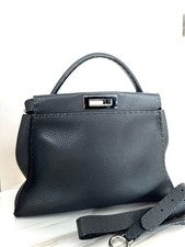 FENDI Selleria Peekaboo Gray #QY7IYM