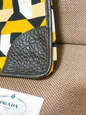 PRADA handbag, geometric pattern, leather combination #QYAIQ7