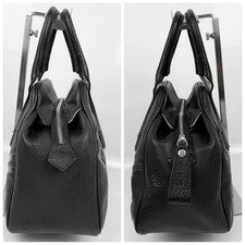 Vivienne Westwood Yasmin Bag, Big Orb, Leather, Black #QY9GII