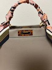 FENDI Peekaboo Medium Dove Grey Greige #QYAYRB