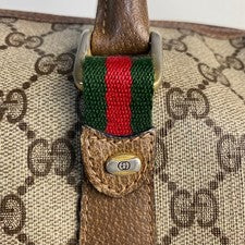 Gucci handbag, Boston bag, GG Sherry line, Classic. #QY5LKT