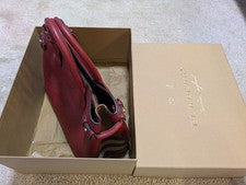 BURBERRY Medium Banner Bag Bordeaux Red Leather #QY8U8P