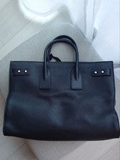 YSL Black Leather Tote Bag #QY39KQ