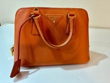 PRADA Saffiano Handbag Orange #QY7R9B