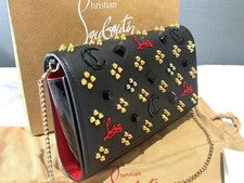 Christian Louboutin Paloma Chain Clutch, Mitsukoshi, Black and Red, Mult #QYG2RO