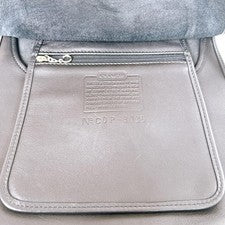 Classic Old Coach Shoulder Bag 9135 Black Leather #QY7Y64