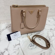 PRADA Saffiano 2-way bag with cameo design #QY26P3