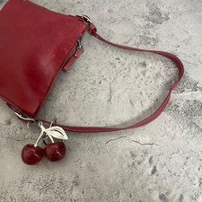Old Coach Leather Red Accessory Pouch #QY3NXT
