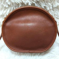 Old Coach 9982 Shoulder Bag Pouch Club Tan Leather Brown #QY55JL