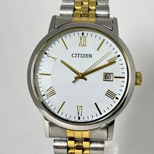 Citizen Eco-Drive Men's Watch Roman Numerals, Two-Tone, Date, Solar Powe #QY0V5O