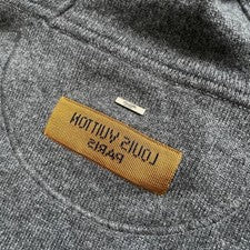 Louis Vuitton Cashmere Knit Hoodie Inside Out Logo New/Pre-Owned