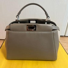 Fendi Peekaboo Mini Greige #QYC8QD