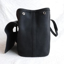 HERMES Valparaiso MM Tote Bag Handbag Black #QY30KW