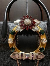 miu miu Miu Miu black bag with bijou decoration