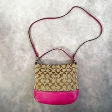 y2k coach 2way shoulder bag signature #QY12QJ