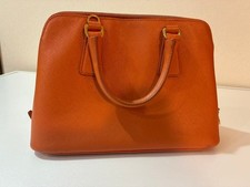 PRADA Saffiano Handbag Orange #QY7R9B