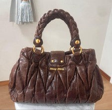 miu miu Matelasse♡Handbag Brown