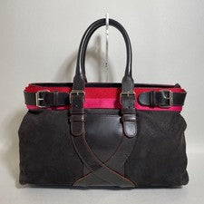 2604-85 Loewe handbag, dark brown, anagram #QYHM6B