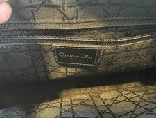 DIOR Lady Dior Cannage Black Denim Handbag #QYDZ0A