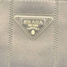 PRADA Canapa Soft Calf Leather Tote Bag, Black, Made in Italy #QYKKTF