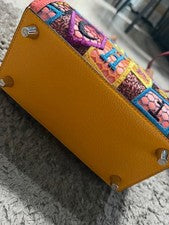 CHRISTIAN LOUBOUTIN Embroidered Studded Handbag Pink / Multicolor Leathe #QYFNQU