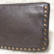 Miu Miu Leather Multi Pouch Wallet Studs Archive