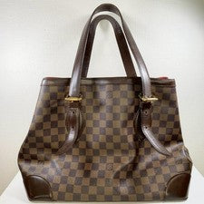 LOUIS VUITTON Damier Hampstead Tote Bag N51205 brand #QYCORU