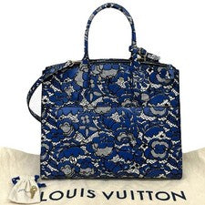 LOUIS VUITTON City Steamer MM LV Flower Lace Leather Handbag #QYCWQZ