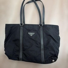 PRADA Nylon Tote Bag, Black #QYCX2M