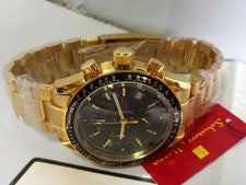 Gold IP coated, multifunction chronograph, 100M water resistance. #QYAYOE