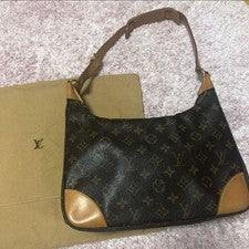LOUIS VUITTON Monogram Boulogne 30 Shoulder Bag #QY74J9