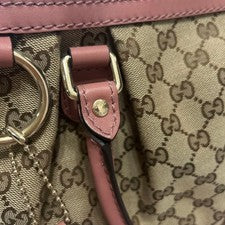 GUCCI GG Canvas 2-Way Handbag Pink #QYBTG3