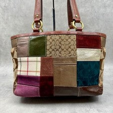 COACH Patchwork Tote Bag with Turnlock closure 11358 (Handbag) #QY7Y86