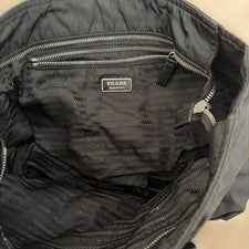 PRADA Nylon Tote Bag, Black #QYCX2M