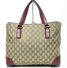 Gucci tote bag, GG canvas, horsebit, interlocking leather. #QYF8V1