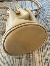 90s OLD COACH Leather Drawstring Bag #QYB5PM