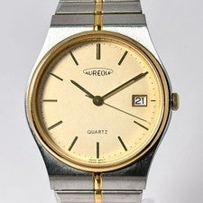 AUREOLE Men's Watch, Two-Tone, Date, Round #QYEKWA