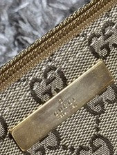 GUCCI GG pattern handbag, beige Canvas Women #QYCWG5