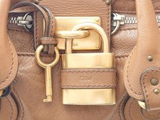 Chloé Paddington Brown Handbag with Lock #QY7J6F