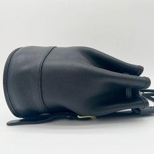 COACH Shoulder Bag, Drawstring, Leather, 9984, Black #QYF83G