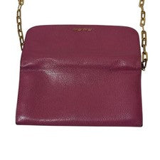 MIUMIU Chain Wallet Wallet Shoulder Bag Pink