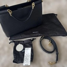 DOLCE&GABBANA handbag, black, Sicily #QY56G0