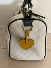 GUCCI Women's White and Black Logo Handbag, Medium Size, GUCCI #QY7PYN