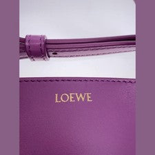 LOEWE Puzzle Mini Tote Bag, Purple, 2-way bag Leather #QYCVXV